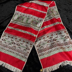 Foulard En Soie Mélangée Peint à La Main (batik) - Multicolore - Fait Main - Neuf Sans étiquette