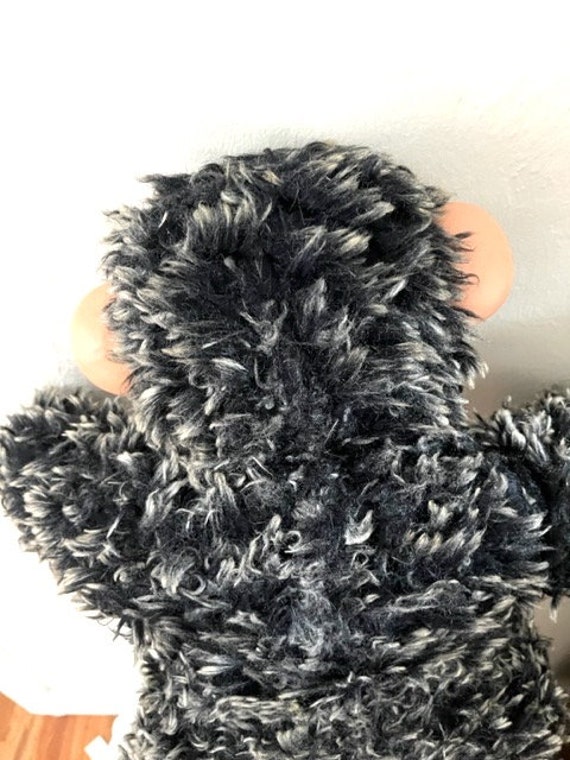 Vintage 60s Large Mr Bim Zip Zippy Monkey Chimpanzee Black