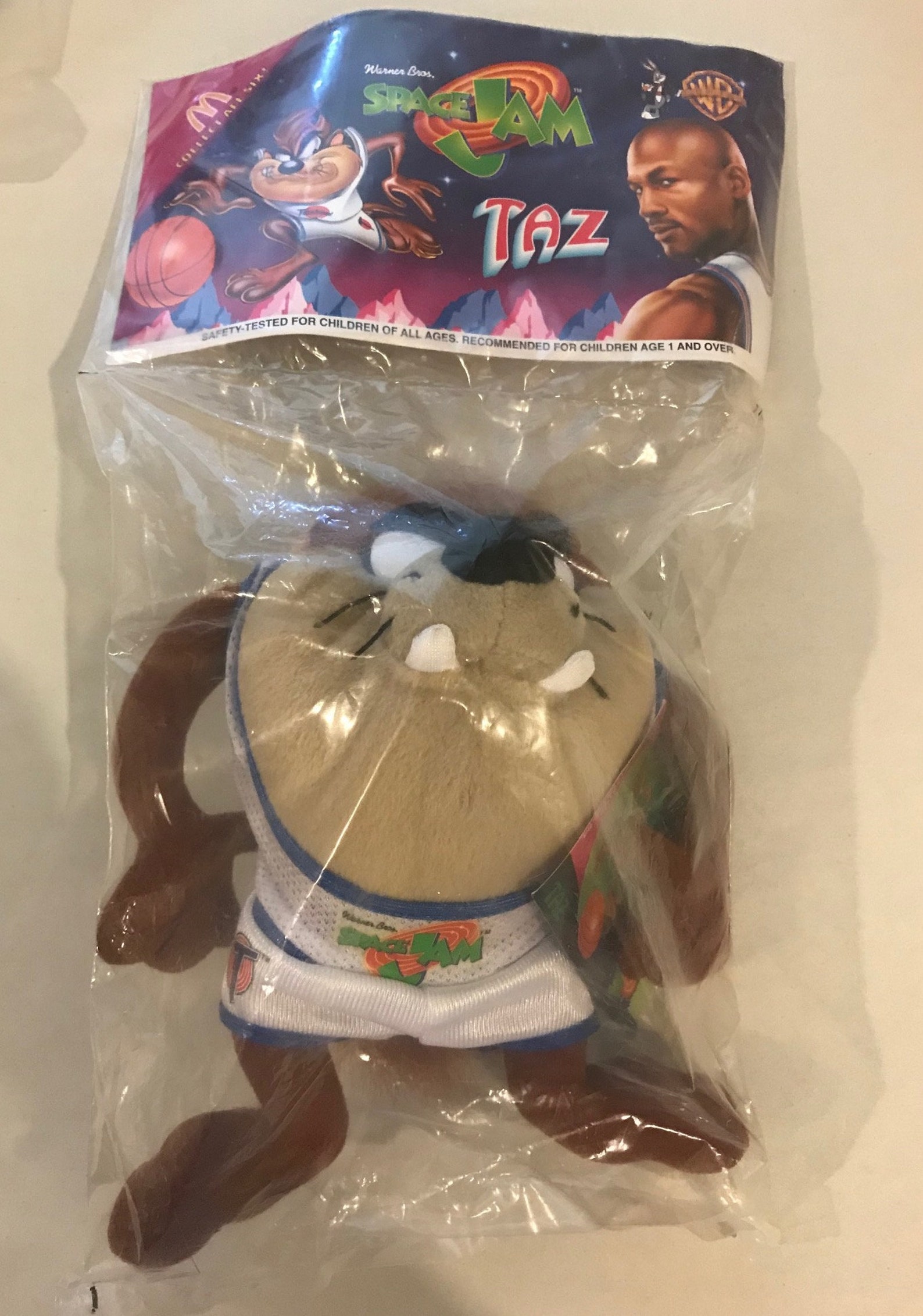 Vintage 1996 Space Jam TAZ Mcdonalds Toy Unopened New Michael Etsy
