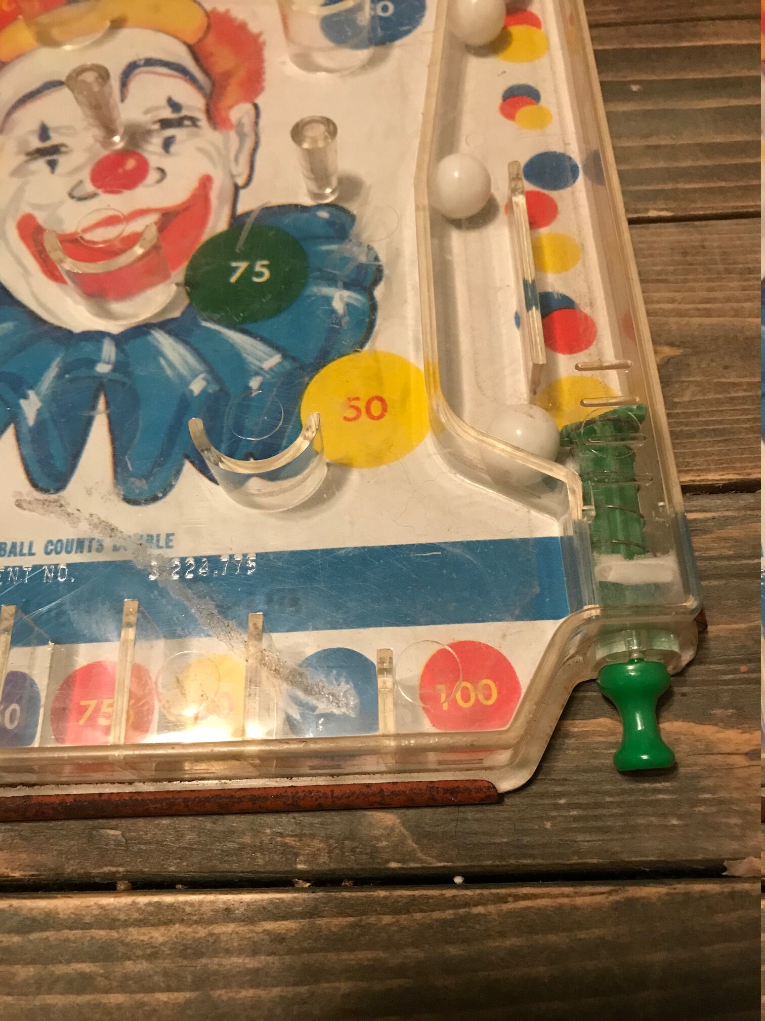 Vintage 60s Jocko Pinball Game Wolverine Toy Co Clown Plastic Etsy