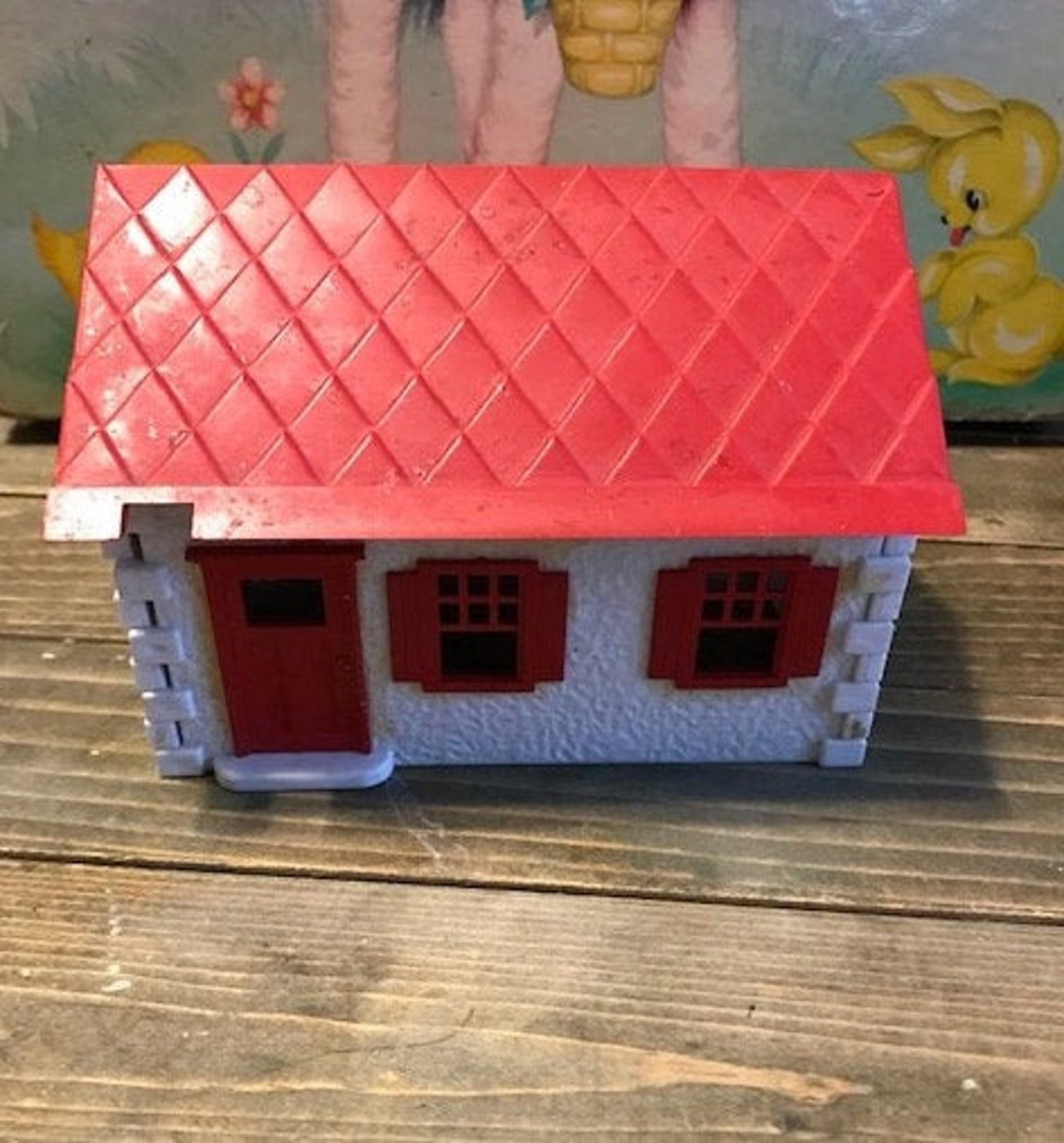 Vintage 50s Plastic Toy House Kit Assemble Build A House With Etsy