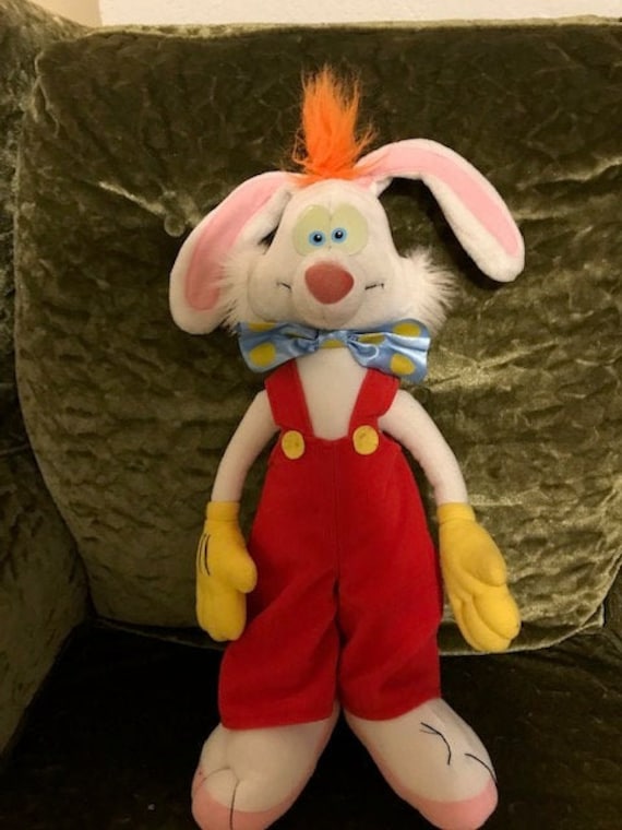 Vintage 80s Roger Rabbit Stuffed Animal Plush Disney Character | Etsy