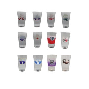 Color Changing! NCAA Logo Pint Glasses