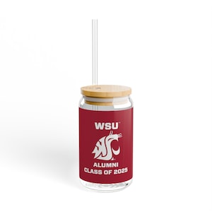 Washington State Cougars ALUMNI CLASS OF (Choose Your Grad Year) Sipper Glass - Fan Cup