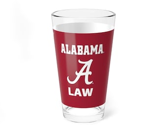 Alabama Crimson Tide LAW SCHOOL Pint Glass - Fan Cup
