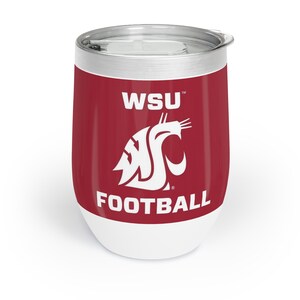 Washington State Cougars FOOTBALL Chill Wine Insulated Tumbler - Fan Cup