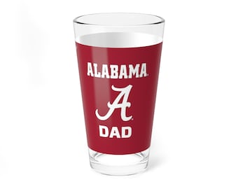 Vaso de cerveza Alabama Crimson Tide DAD - Copa de aficionado