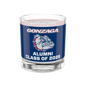 Gonzaga Bulldogs ALUMNI KLASSE (Wählen Sie Ihr Abschlussjahr) Old Fashioned Rocks Glas - Fantasse