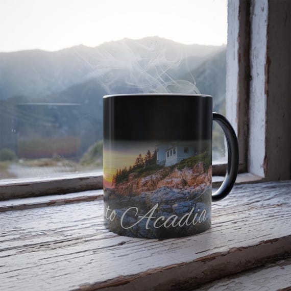 Color Changing! Acadia National Park Thermoh Morphin Ceramic Coffee Mug -  Maine - Heat Sensitive - Vacation Souvenir Cup - Destination Mug - Etsy