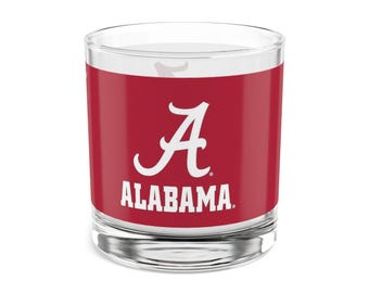 Vaso de cerveza Old Fashioned de Alabama CRIMSON TIDE - Copa para aficionados