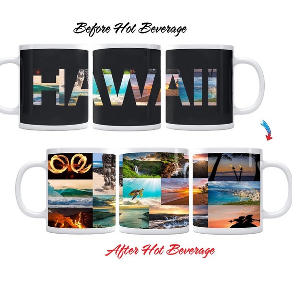 Color Changing! State of Hawaii ThermoH Exray Ceramic Coffee Mug