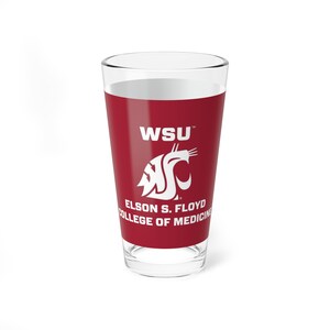 Washington State Cougars MEDICINE Pint Glass - Fan Cup