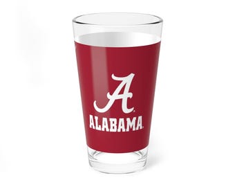 Vaso de pinta de Alabama CRIMSON TIDE - Copa para aficionados