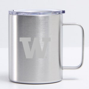 University of Washington Huskies NCAA Laser Logo Stainless Steel Mug