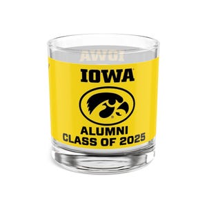 Iowa Hawkeyes ALUMNI KLASSE VON (Wählen Sie Ihr Abschlussjahr) Old Fashioned Rocks Glas - Fan-Tasse