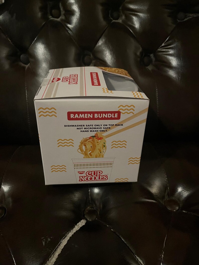 Nissin Cup Noodles Ramen Bowl and Spoon Set Ramen Bundle - Etsy