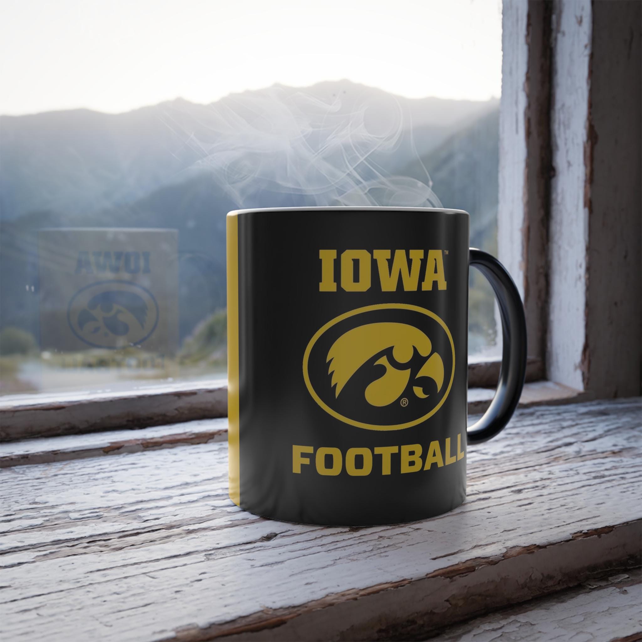 Color Changing! Iowa Hawkeyes PERSONALIZED NAME (choose Your Name) Thermoh Morphin Ceramic Coffee Mug - Heat Sensitive - Fan Cup Color Changing! Iowa Hawkeyes PERSONALIZED NAME (choose Your Name) Thermoh Morphin Ceramic Coffee Mug - Heat Sensitive - Fan Cup