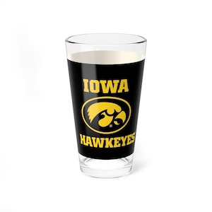 Iowa HAWKEYES Pint Glass - Fan Cup