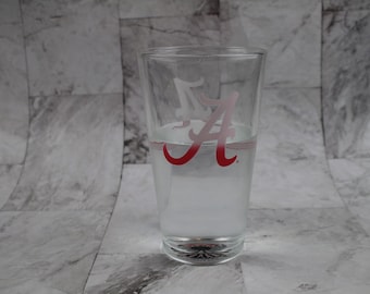 Color Changing! University of Alabama Crimson Tide NCAA ThermoC Logo Pint Glass