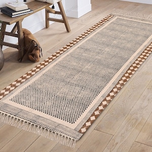 Cotton Washable Runner Rug hall runner  entry rug, yoga mat staircase runner, runner carpet Machine Washable Rug bath mat runner Kitchen Rug