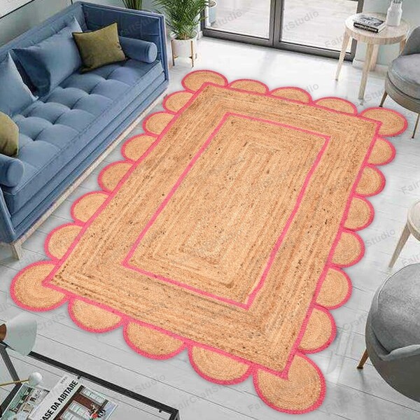 Pink Rug Etsy