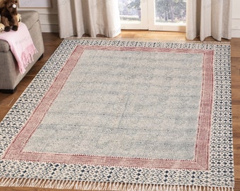 Washable Cotton Rug Extra Large Area Rug for Living room, Dining room, Bedroom, Entryways, Hallways, Patio Machine Washable Cotton Carpet