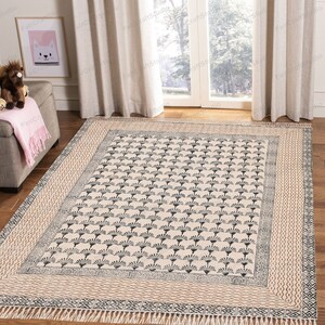 Washable Cotton Rug Extra Large Area Rug for Living room, Dining room, Bedroom, Entryways, Hallways, Patio Machine Washable Cotton Carpet