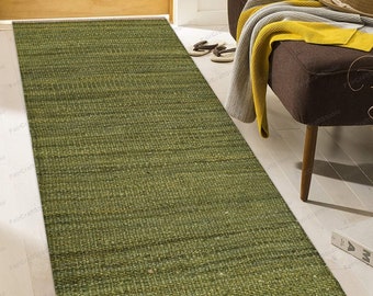 Green Jute rug Stairs Runner yoga mat sage green Stairs Carpet Step Rugs Stair Rugs Jute Runner rug hemp runner Hall runner Stair Treads Rug