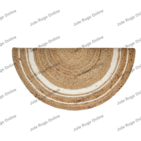 Half Circle Jute Door Mat Etsy
