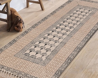 Machine Washable Runner Rug Cotton hall runner entry rug, yoga mat staircase runner carpet non slip rug bath mat runner Kitchen Rug washable