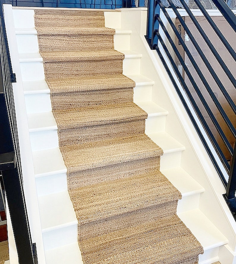 Jute Stairs Runner Carpet for Stairs Sisal Runner Seagrass Etsy