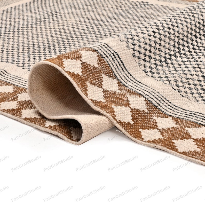 Cotton Washable Runner Rug hall runner entry rug, yoga mat staircase runner, runner carpet Machine Washable Rug bath mat runner Kitchen Rug image 4