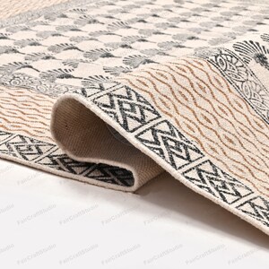 Washable Cotton Rug Extra Large Area Rug for Living room, Dining room, Bedroom, Entryways, Hallways, Patio Machine Washable Cotton Carpet