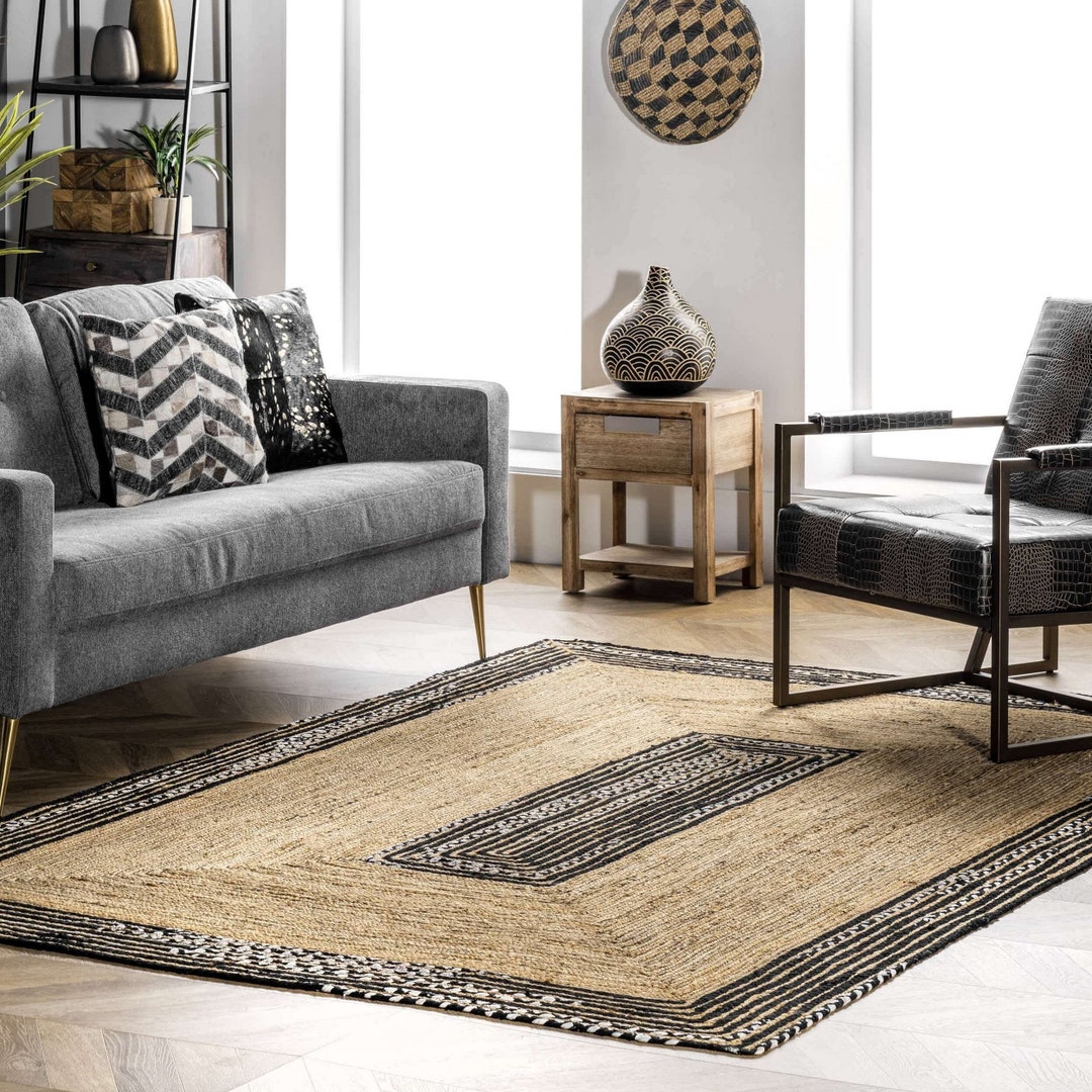 9x12 Jute Rug Sisal Rug Farmhouse Rug 8x10 Jute Rug for Living Etsy