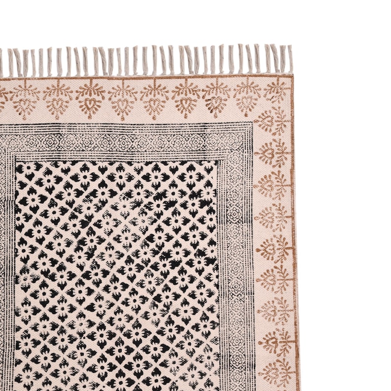 Custom Size Stair Runner Rug Bohemian Cotton Washable non slip Stair Treads Rug Washable Stair Runner Carpet Cotton Carpet Runner for Stairs