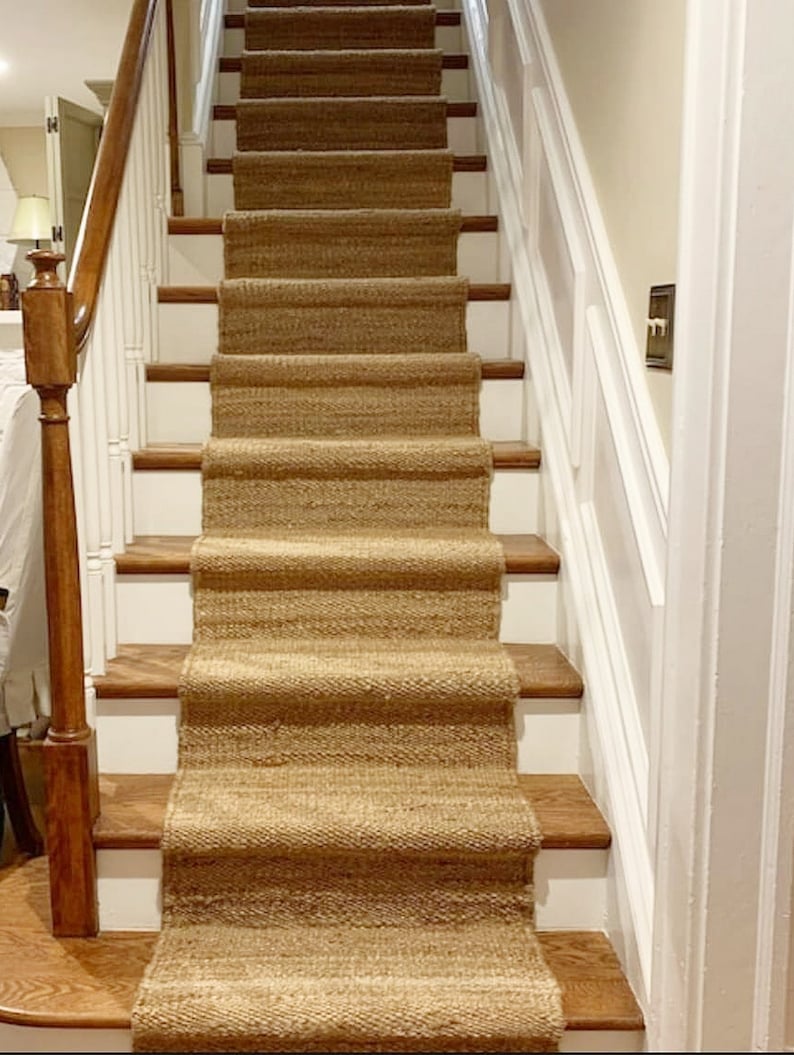 Jute Stairs Runner Carpet for Stairs Sisal Runner Seagrass Etsy
