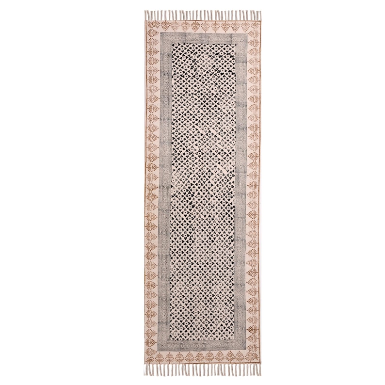 Custom Size Stair Runner Rug Bohemian Cotton Washable non slip Stair Treads Rug Washable Stair Runner Carpet Cotton Carpet Runner for Stairs