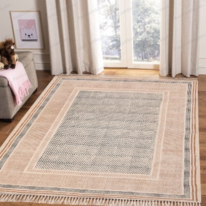Washable Cotton Rug Extra Large Area Rug for Living room, Dining room, Bedroom, Entryways, Hallways, Patio Machine Washable Cotton Carpet