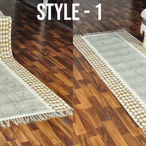 Cotton Washable Runner Rug hall runner entry rug, yoga mat staircase runner, runner carpet Machine Washable Rug bath mat runner Kitchen Rug STYLE 1