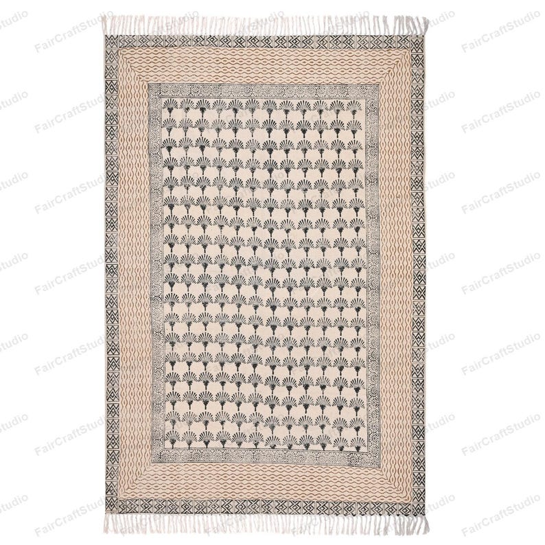 Washable Cotton Rug Extra Large Area Rug for Living room, Dining room, Bedroom, Entryways, Hallways, Patio Machine Washable Cotton Carpet