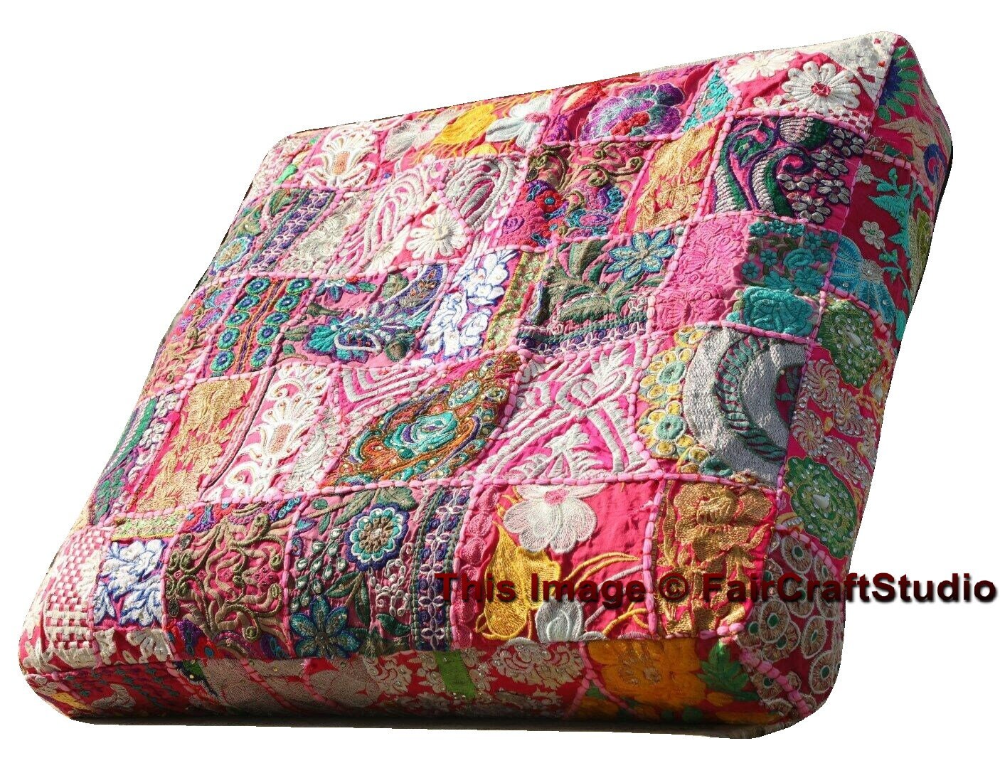Bohemian Large floor cushions decorative cushion cover sari Etsy