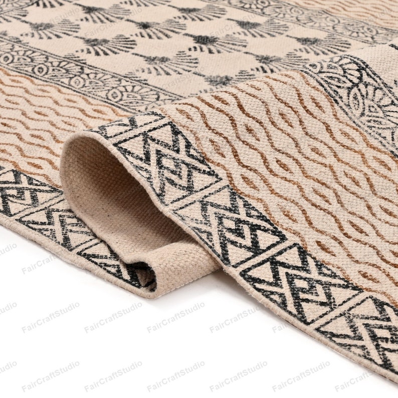 Machine Washable Runner Rug Cotton Hall Runner Entry Rug, Yoga Mat ...
