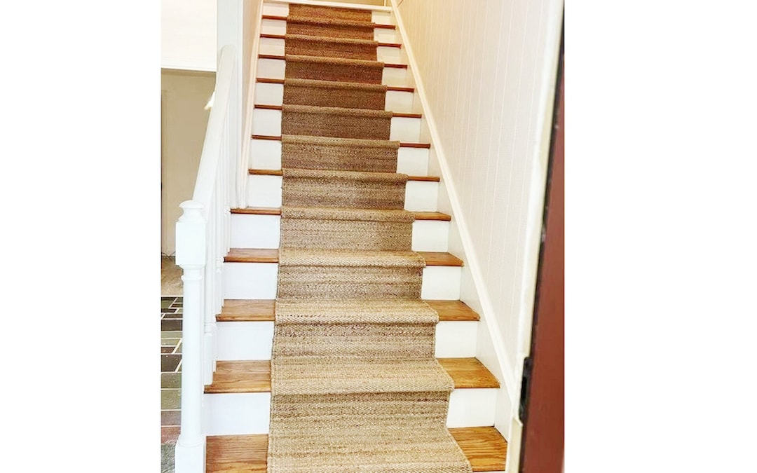 Jute Stairs Runner Carpet for Stairs Sisal Runner Seagrass Carpet Sisal Stair Runner Custom