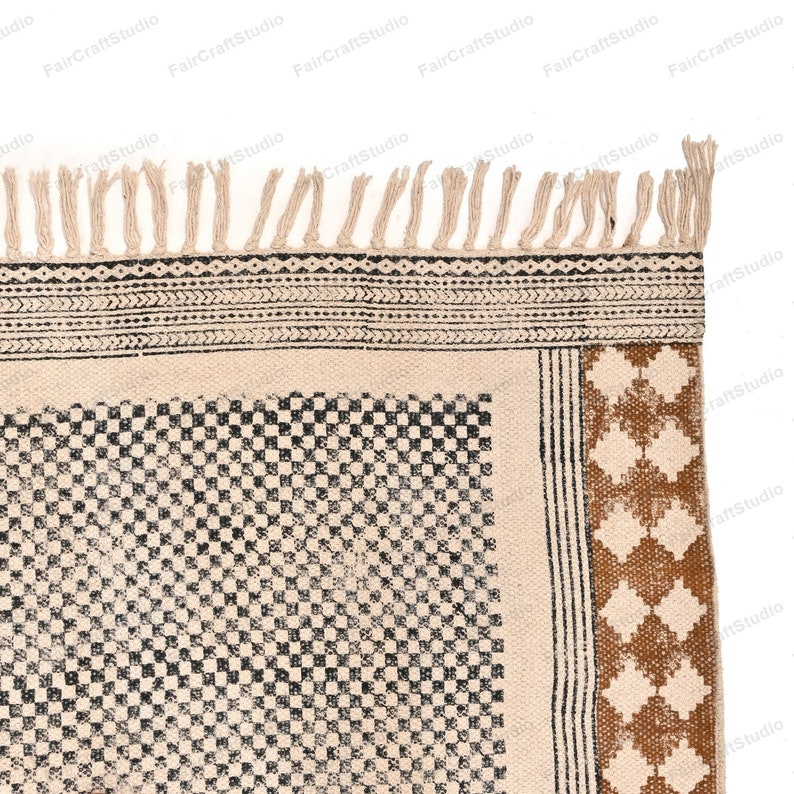 Cotton Washable Runner Rug hall runner entry rug, yoga mat staircase runner, runner carpet Machine Washable Rug bath mat runner Kitchen Rug image 3