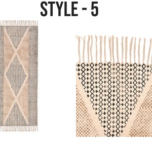 Cotton Washable Runner Rug hall runner entry rug, yoga mat staircase runner, runner carpet Machine Washable Rug bath mat runner Kitchen Rug STYLE 5