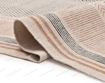 Alfombra de algodón lavable extragrande para sala de estar, comedor, dormitorio, recibidor, pasillo, patio. Alfombra de algodón lavable a máquina.