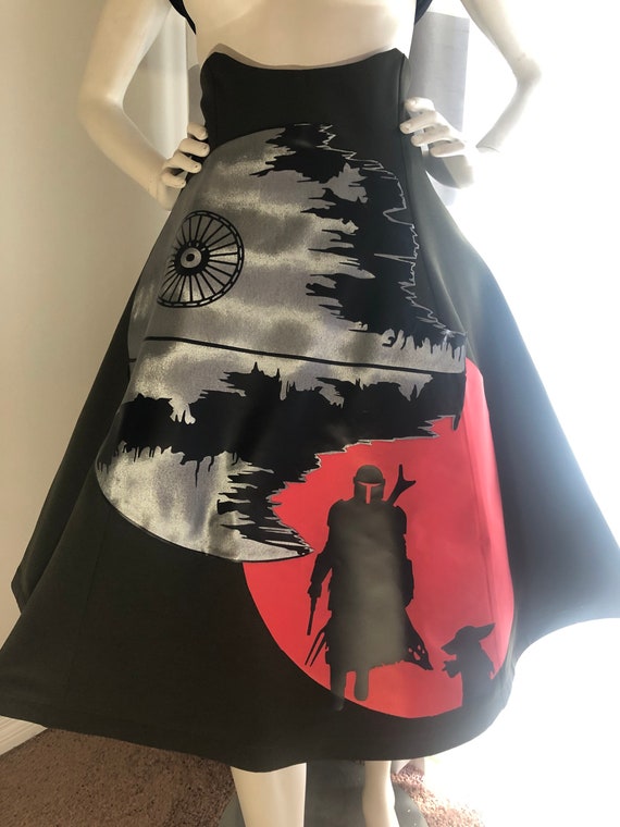 Kleding Dameskleding Rokken Mandalorian Death Star High Waisted Skirt 