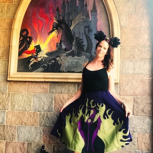 Maleficent Dragon and Fire Skirt