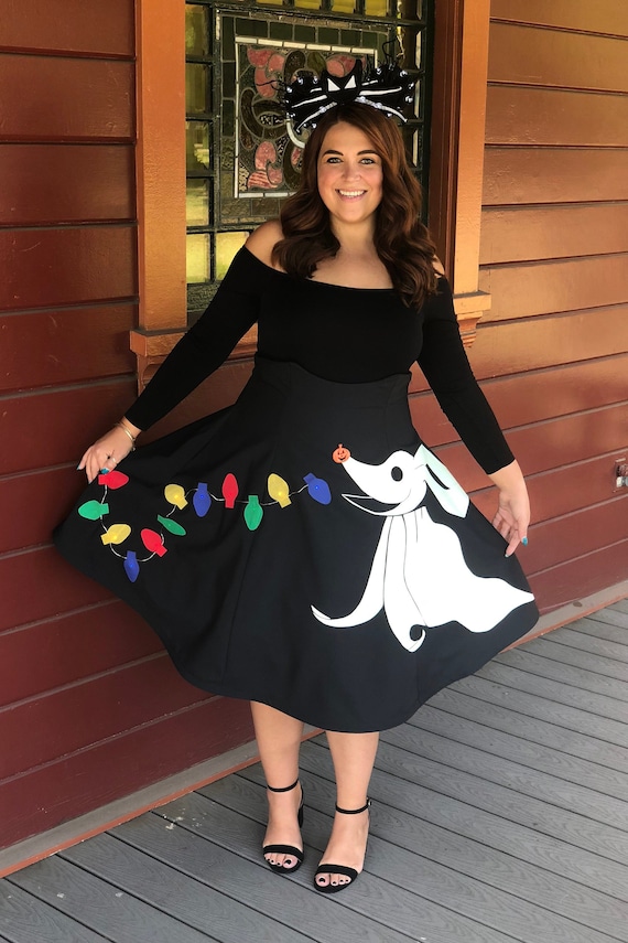 Glow in the Dark Zero Christmas Light up Skirt Nightmare Before Christmas -  Etsy