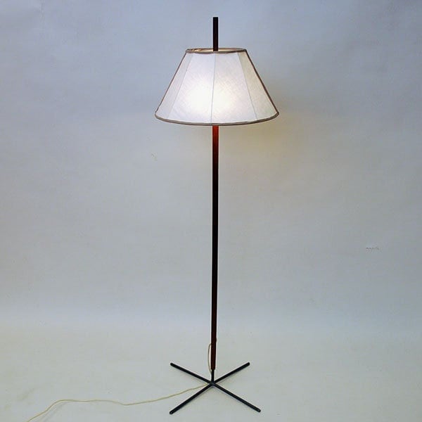 Vintage Stehlampe Mod G35 aus Teakholz und Eisen von Hans-Agne Jakobsson, Schweden 1960er Jahre